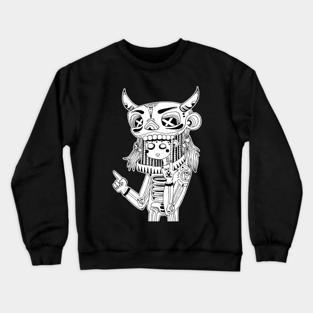 Story behind the mask Crewneck Sweatshirt by yeknomster